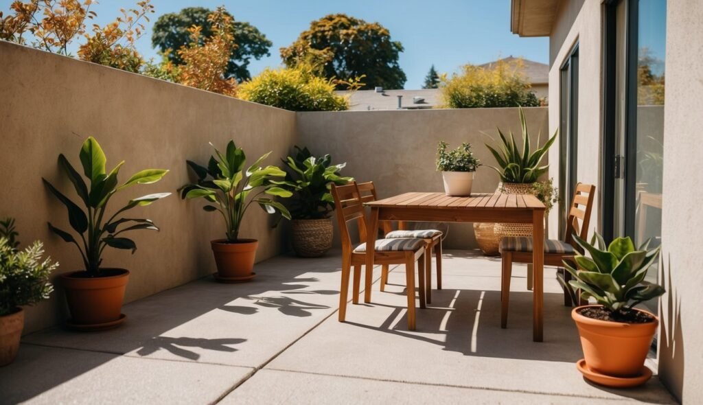 concrete patio in manteca california