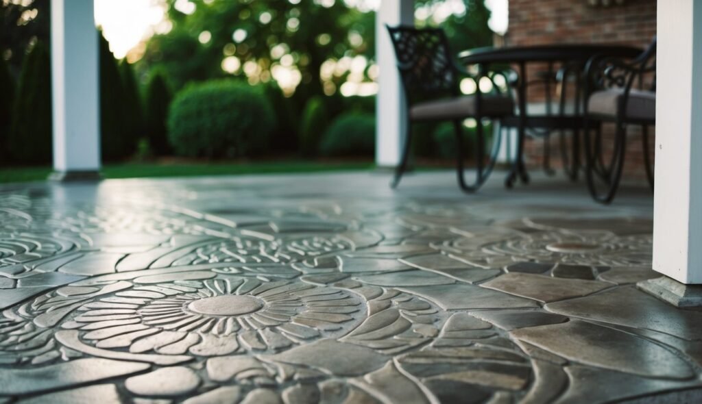 decorative stamped concrete in manteca california